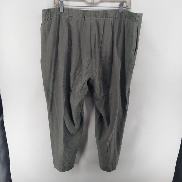 j jill pants ladies size Large linen stretch oversized waist - Picture 2 of 9